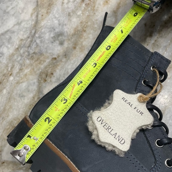 NEW Overland Women's Trista Shearling-Lined Waterproof Leather Hiker Boots - Picture 10 of 14